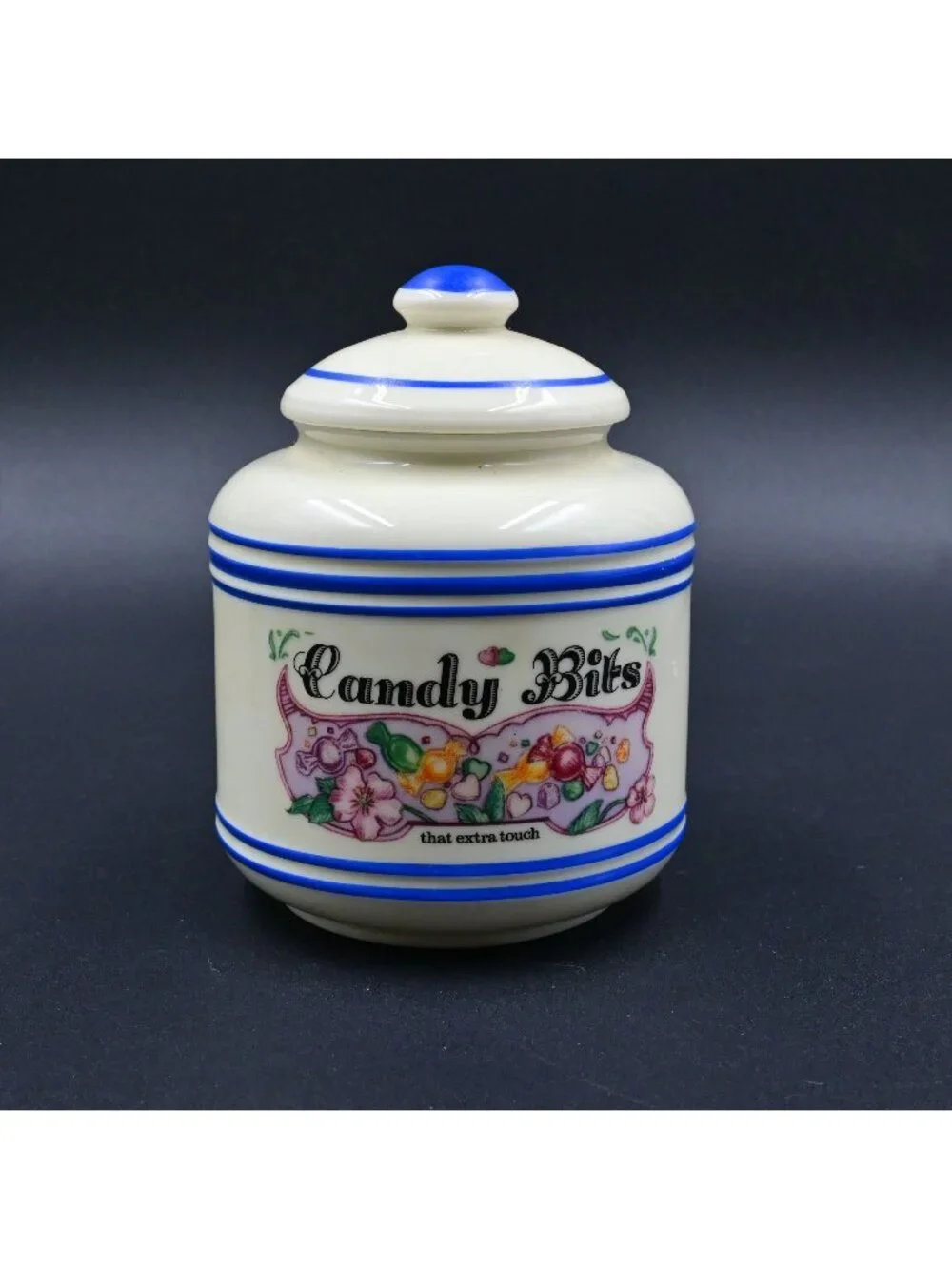 Lenox Bakers Dozen Candy Bits Canister Jar Vintage 1995 Fine Porcelain Decor